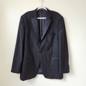 Yves Saint Laurent Black Tuxedo Jacket 46